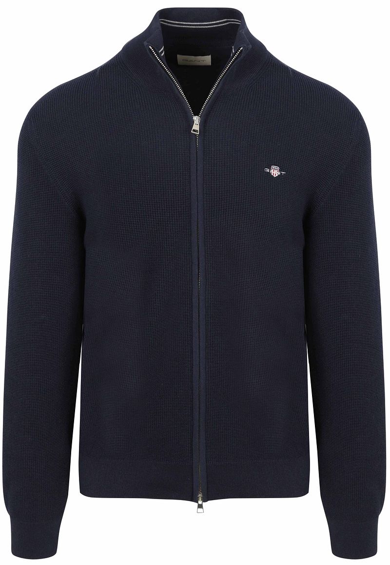 Gant Strickjacke Navy - Größe L günstig online kaufen