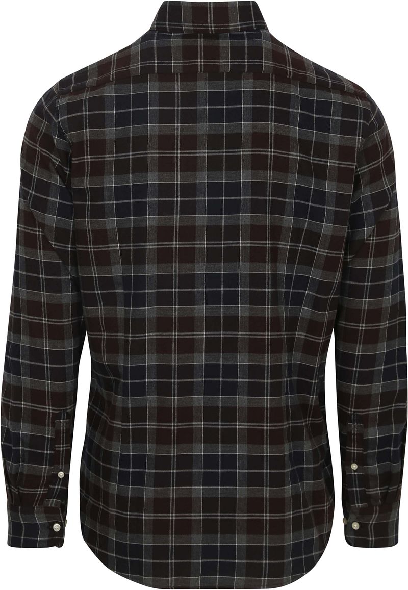 Barbour Fortrose Hemd Tartan Navy Braun - Größe M günstig online kaufen