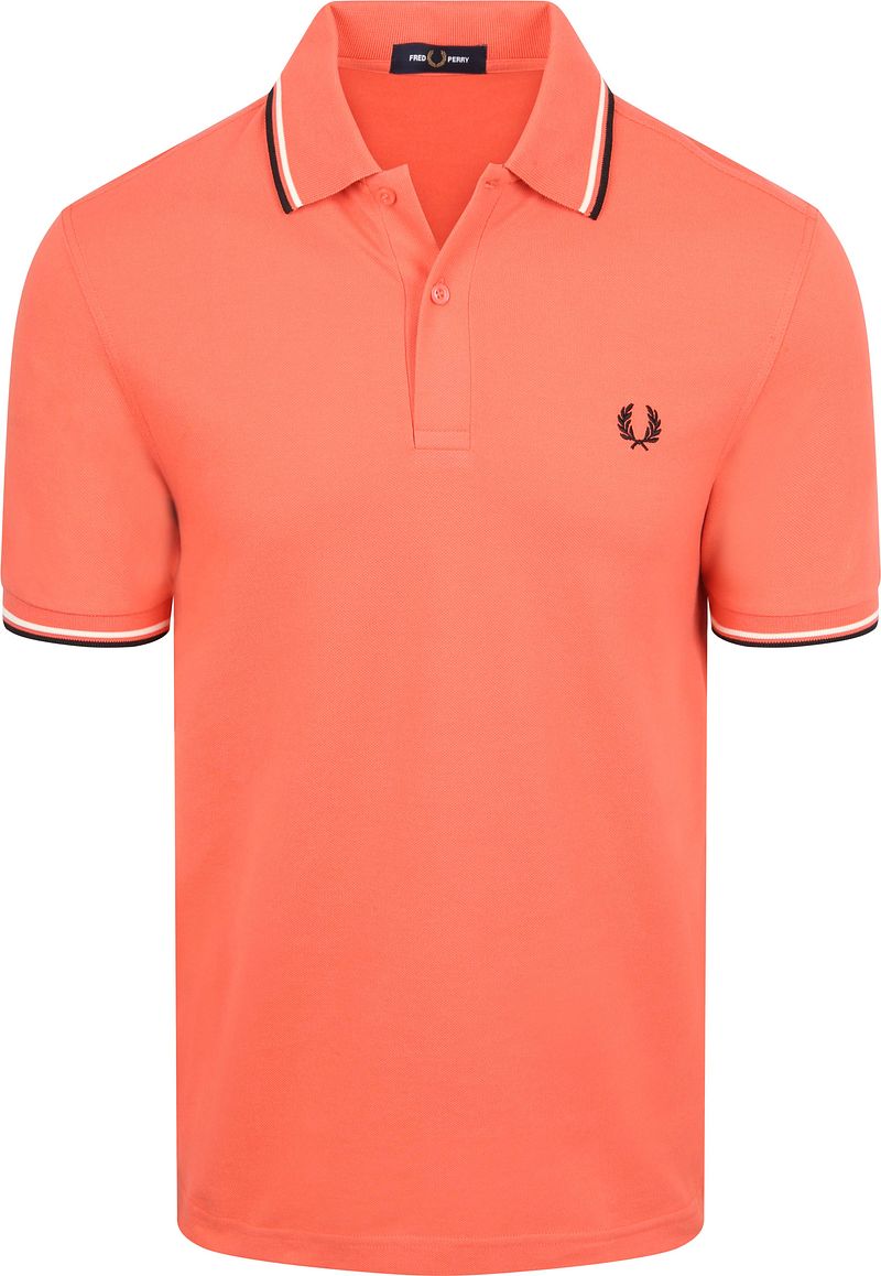 Fred Perry Polo Twin Tipped M3600 Roze 04C