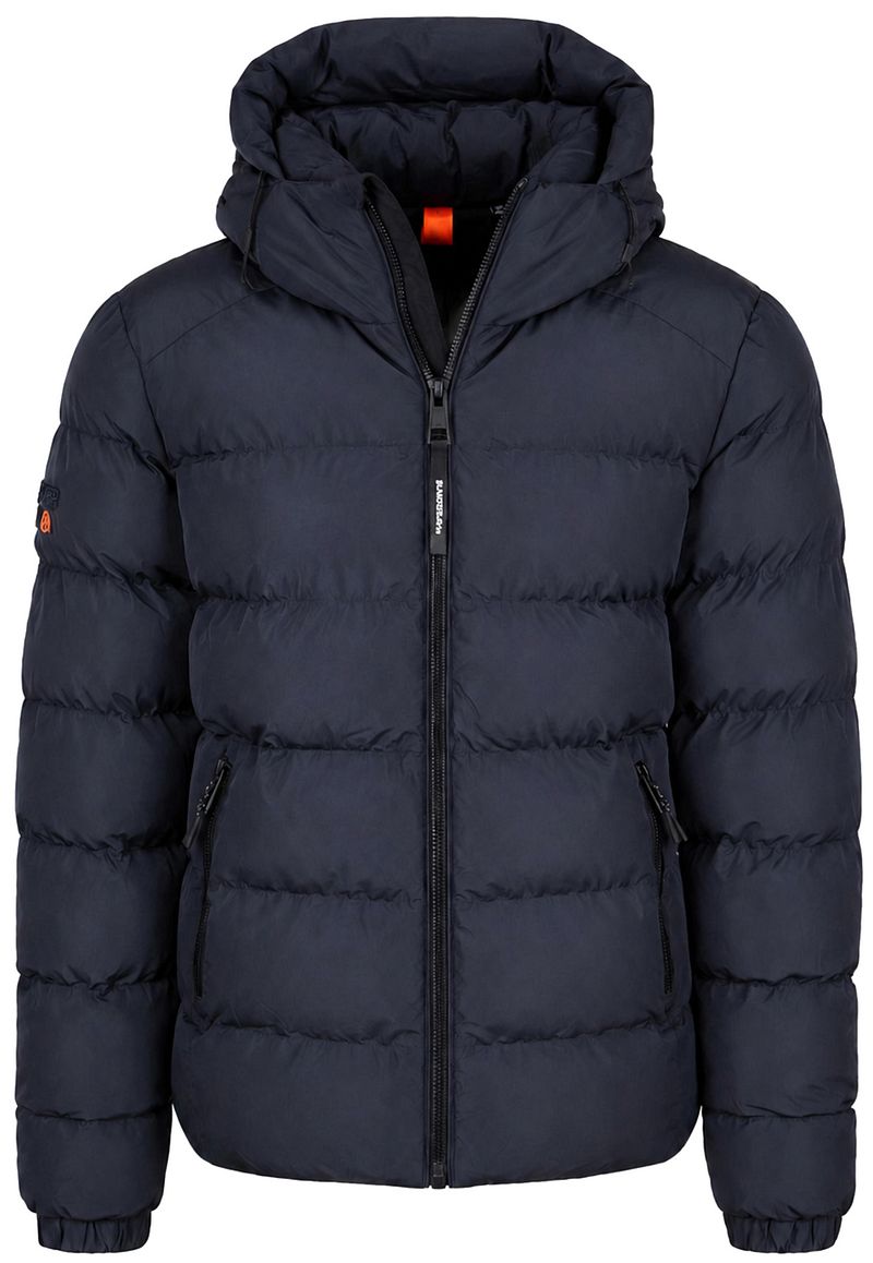 Superdry Pufferjas Hooded Navy