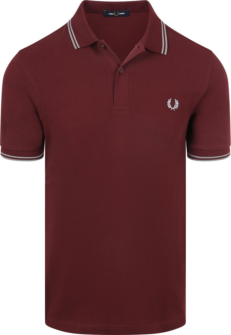 Fred Perry Polo Twin Tipped M3600 Rood 08B