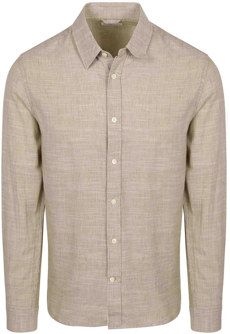 KnowledgeCotton Apparel Knowledge Cotton Apparel Shirt Stripe Green