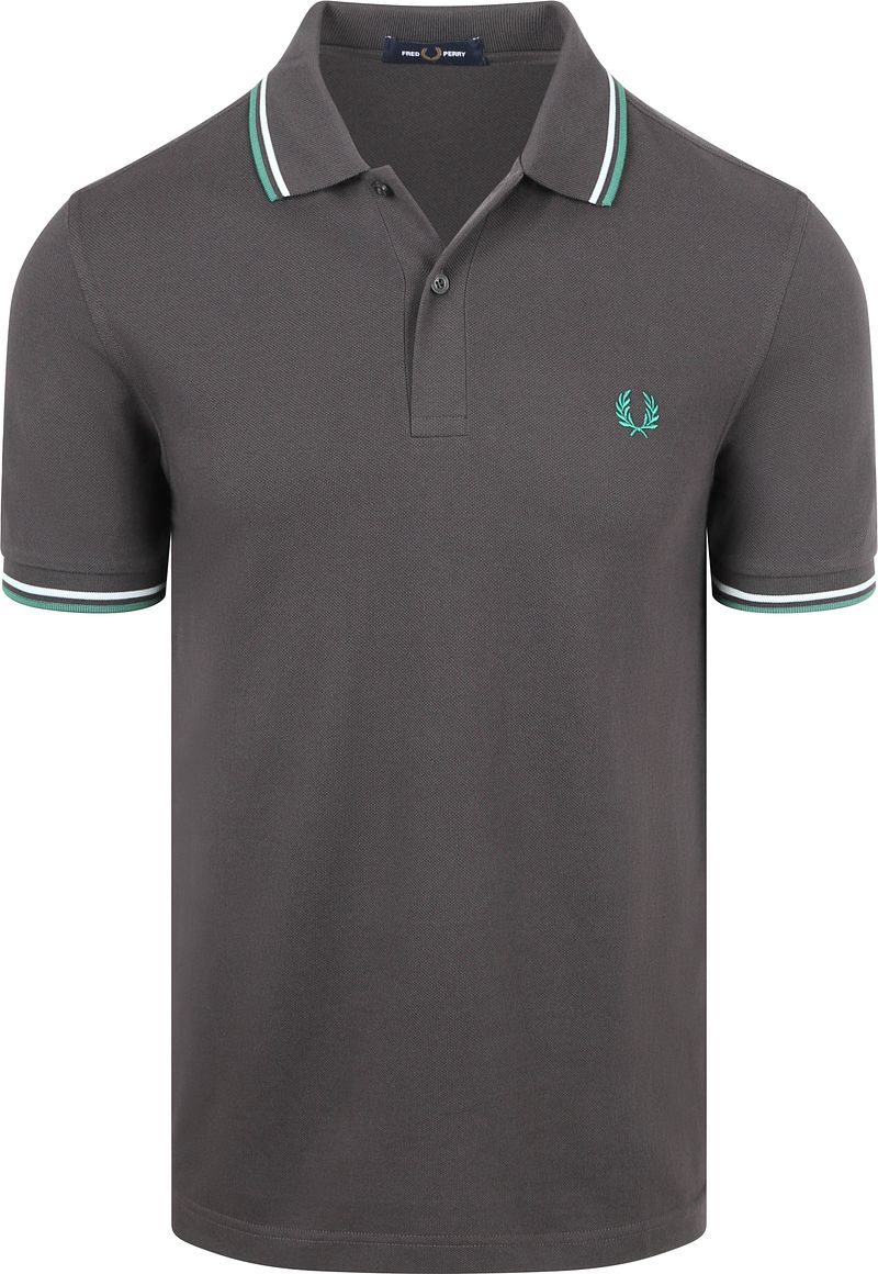 Fred Perry Polo Twin Tipped M3600 Grijs 85B