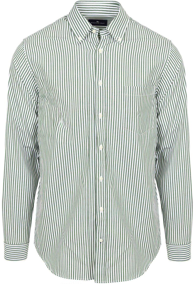 Steppin' Out Hemd Big Stripe Grün - Größe 3XL günstig online kaufen