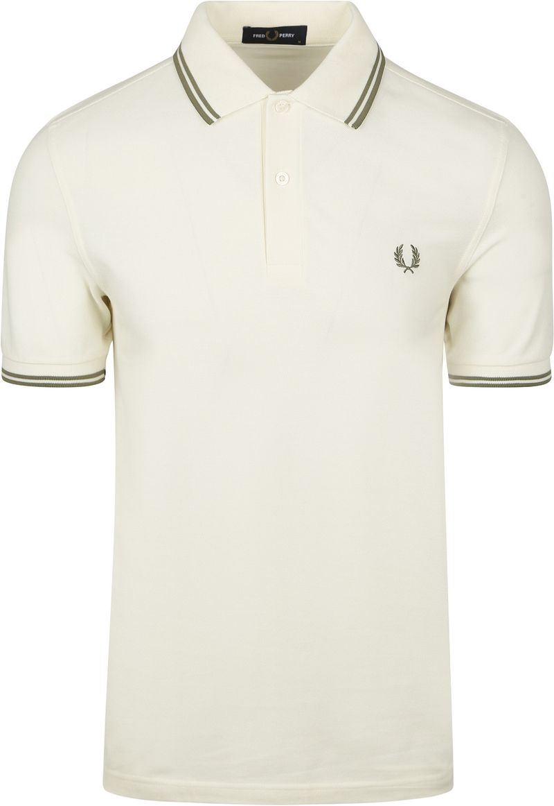 Fred Perry Polo Twin Tipped M3600 Ecru - Größe 3XL günstig online kaufen