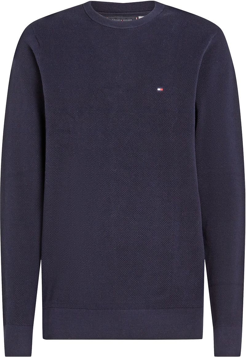 Tommy Hilfiger Sweater Essential Structure Navy - Größe XL günstig online kaufen