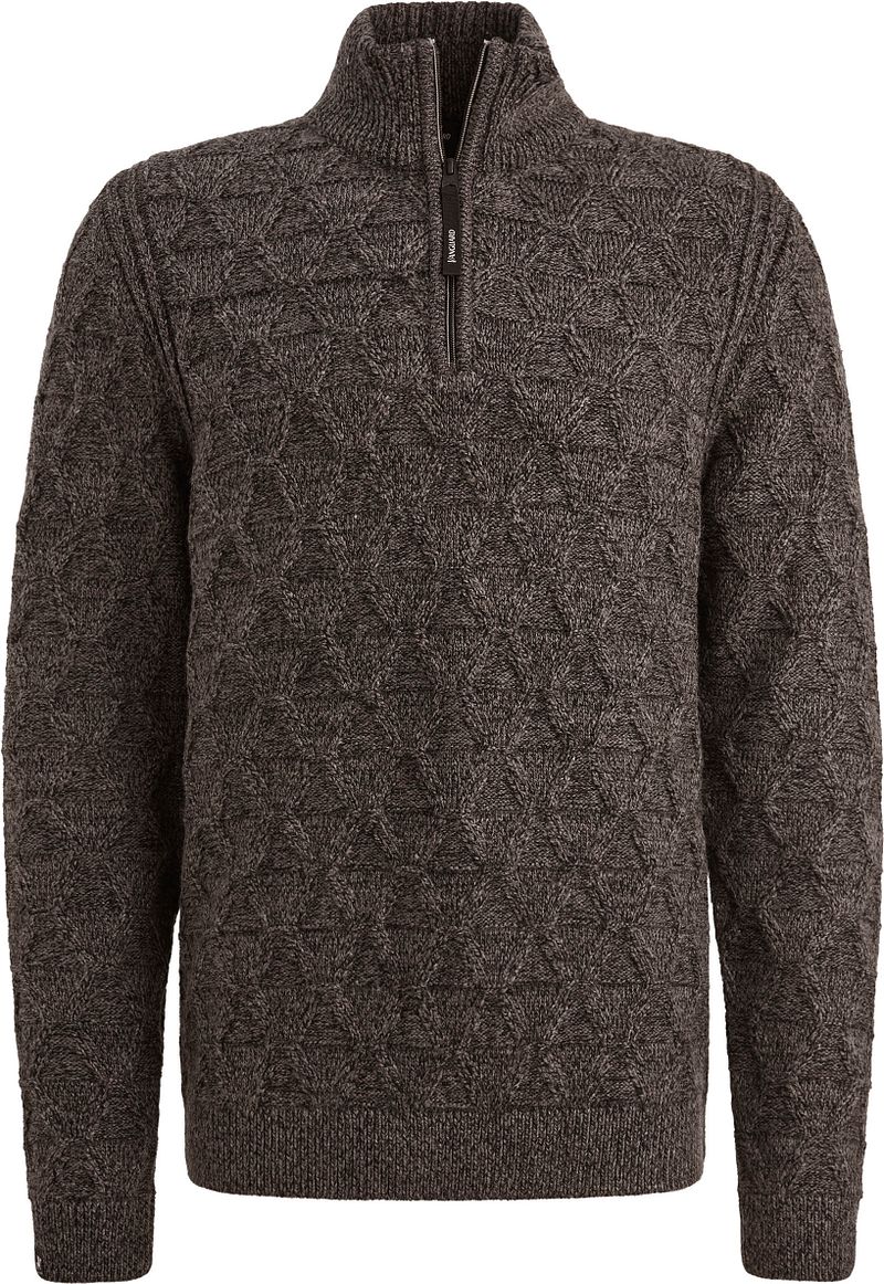 Vanguard Halfzip Pullover Wool Blend Braun - Größe XL günstig online kaufen