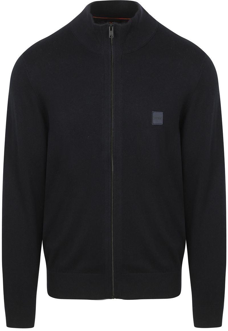 BOSS Kanozip Strickjacke Dunkelblau - Größe XXL günstig online kaufen