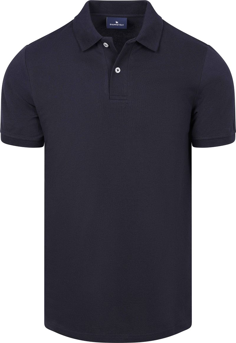 Steppin' Out Polo Piqu&eacute; Navy