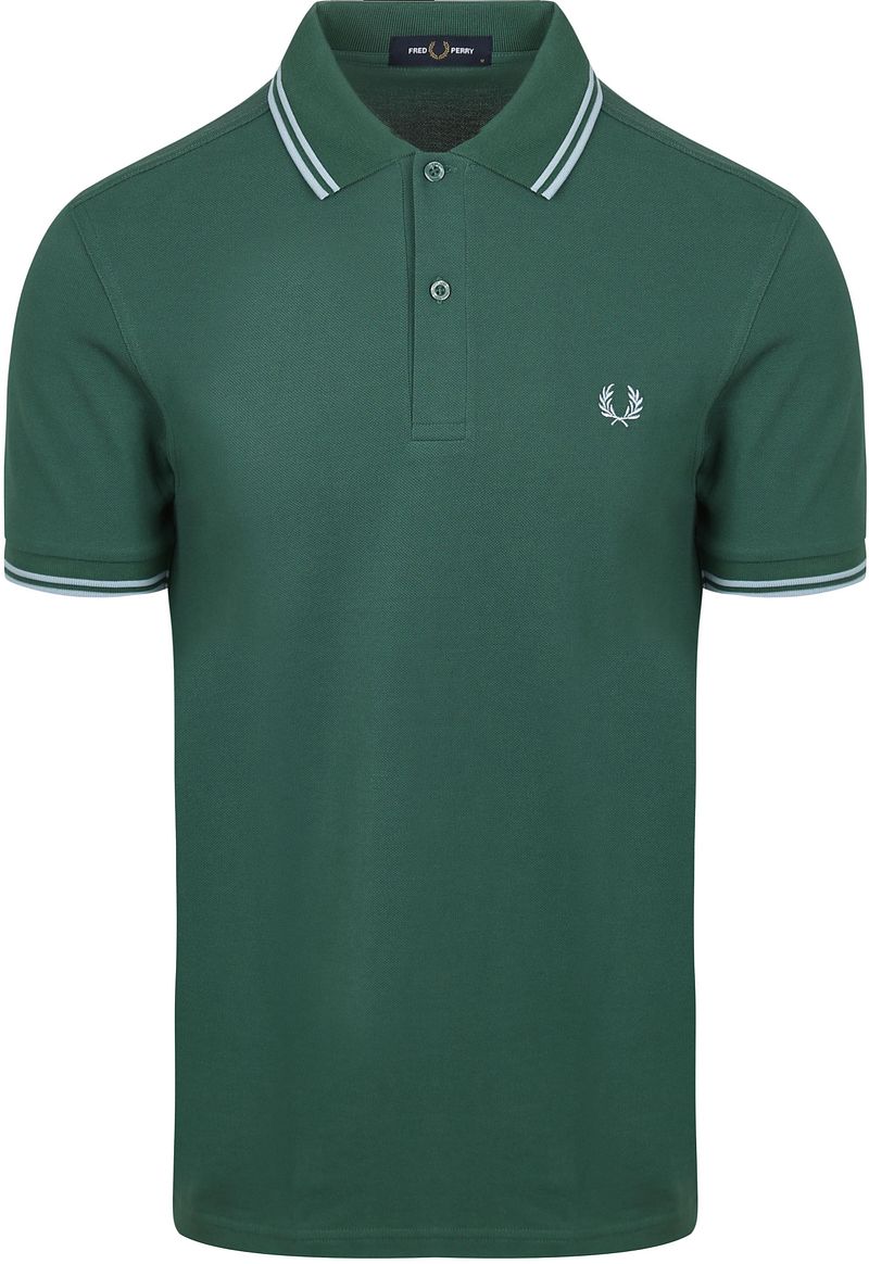 Fred Perry Polo Twin Tipped M3600 Grün Z59 - Größe M günstig online kaufen