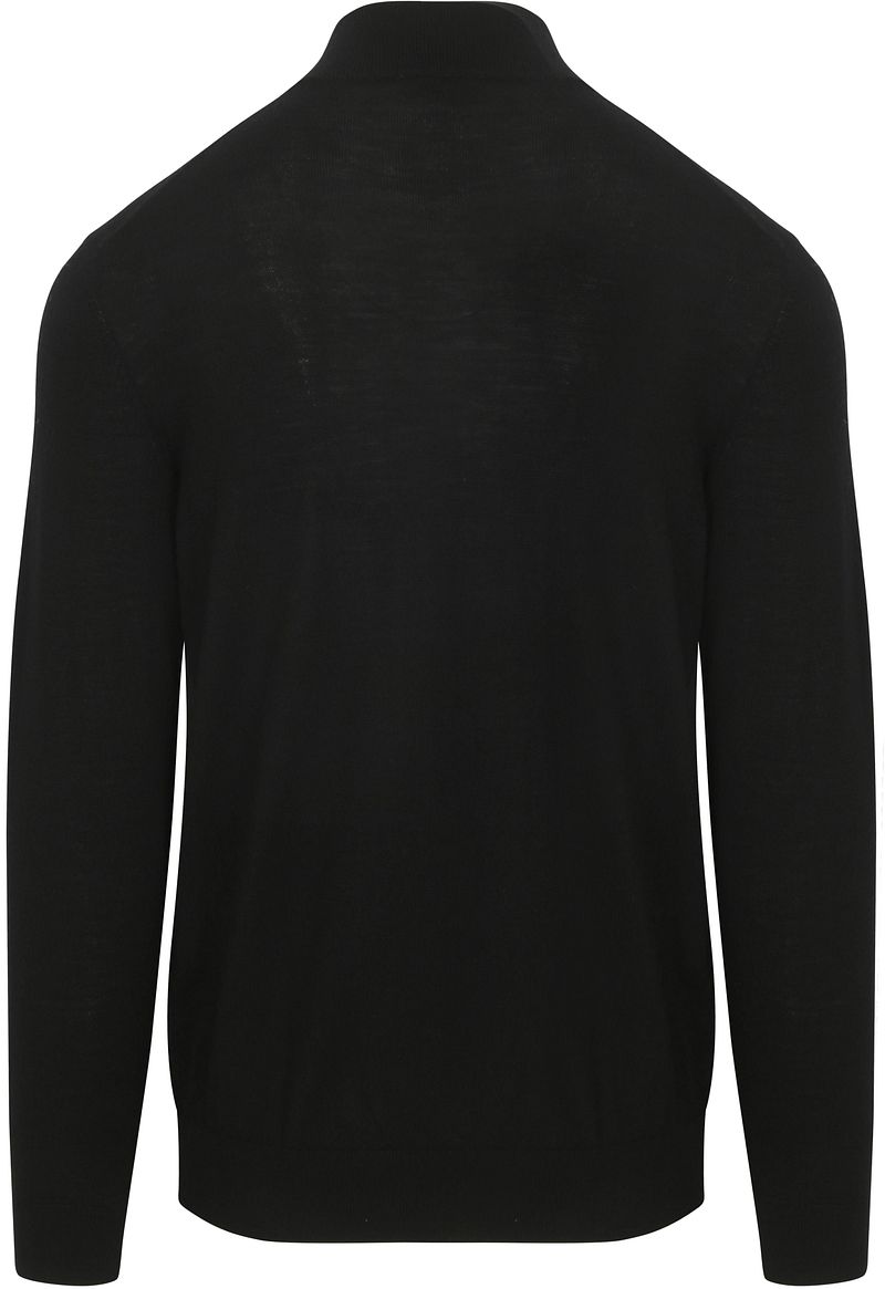 Profuomo Half Zip Pullover Merinowolle Schwarz - Größe XL günstig online kaufen