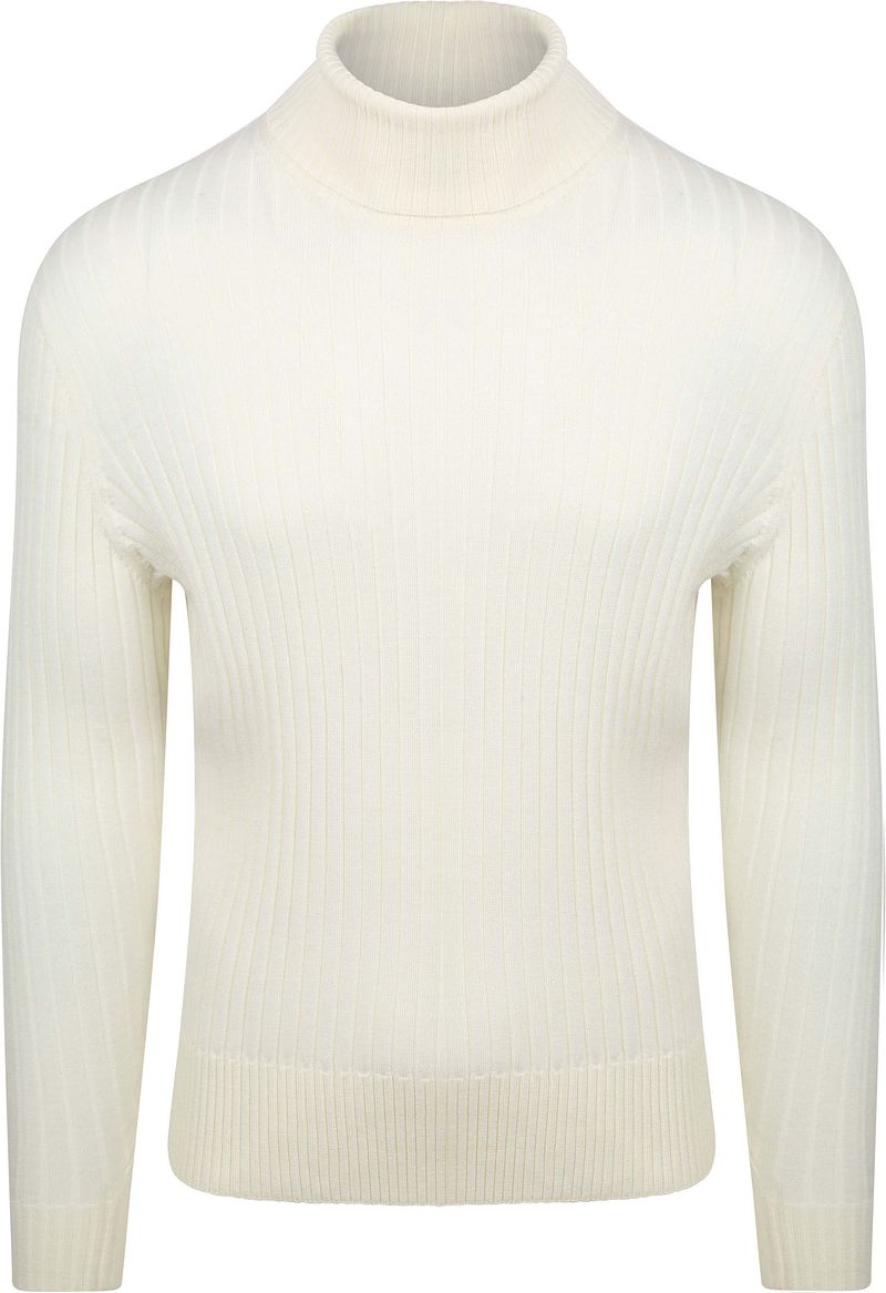 Suitable Rollkragenpullover Rib Merino Off White - Größe M günstig online kaufen