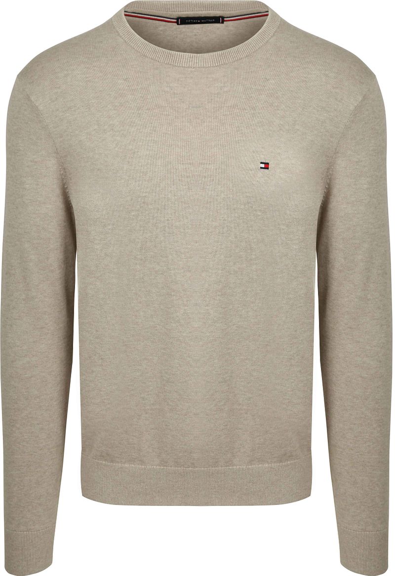 Tommy Hilfiger Pullover Essential Greige - Größe S günstig online kaufen