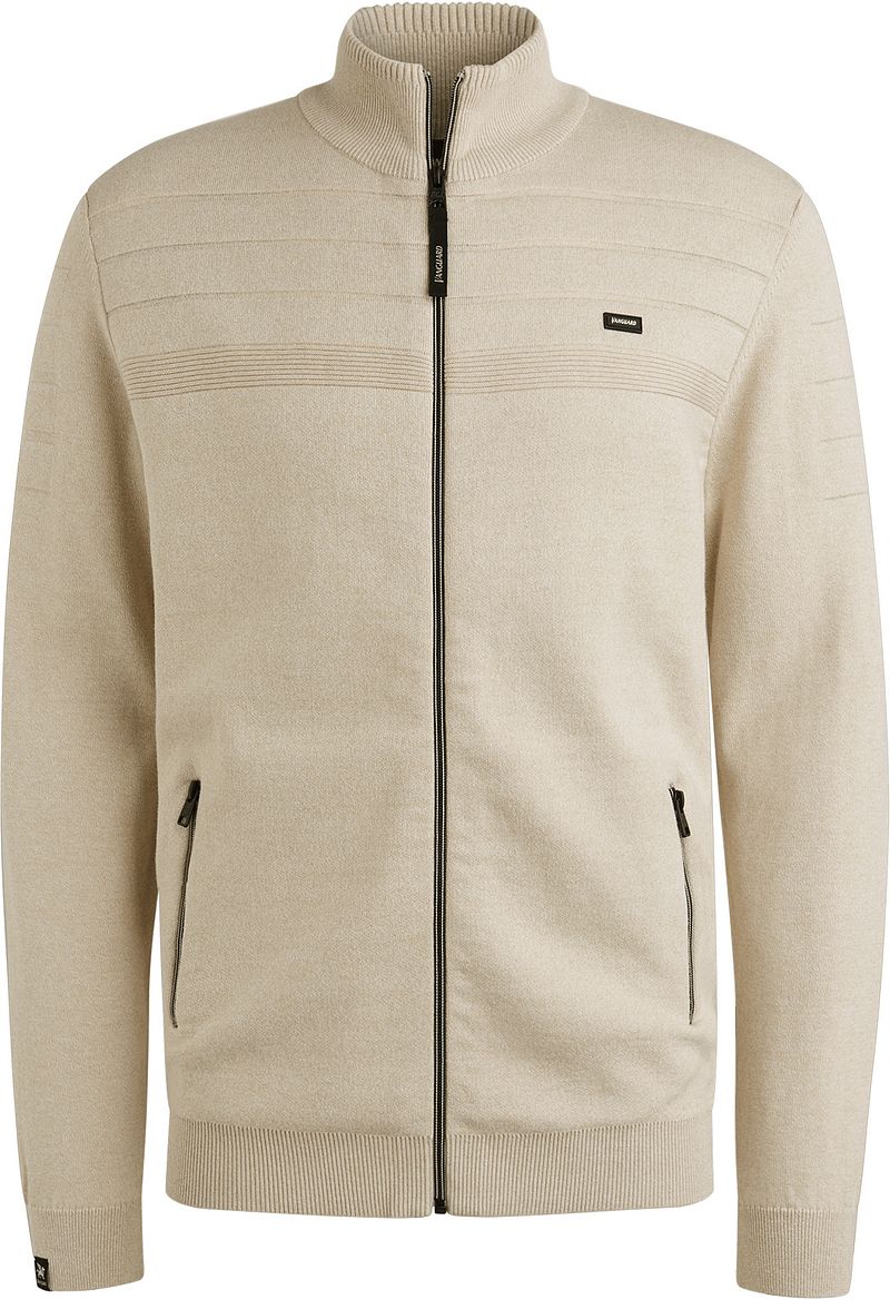 Vanguard Strickjacke Bonded Mouline Ecru - Größe 3XL günstig online kaufen