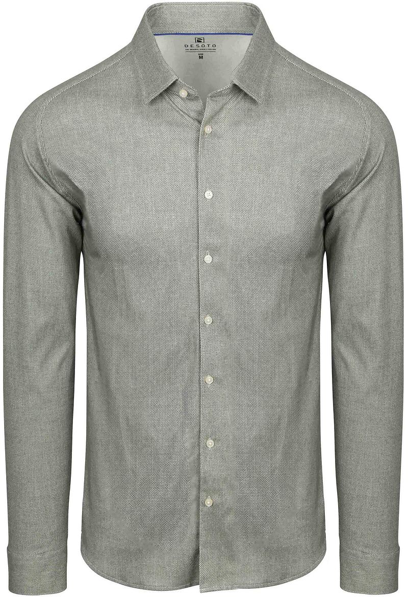 DESOTO Hemd Oxford Optics Grün - Größe XL günstig online kaufen