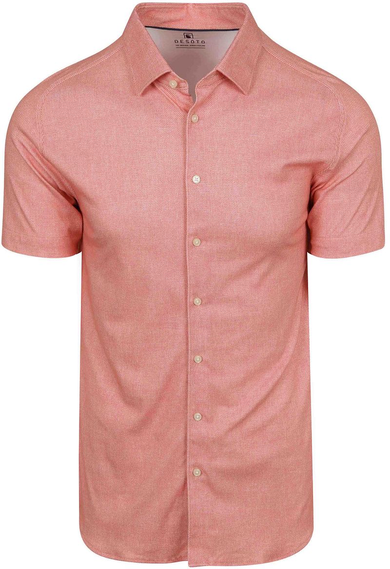 Desoto Short Sleeve Oxford Optics Hemd Apricot Rosa - Größe XXL günstig online kaufen