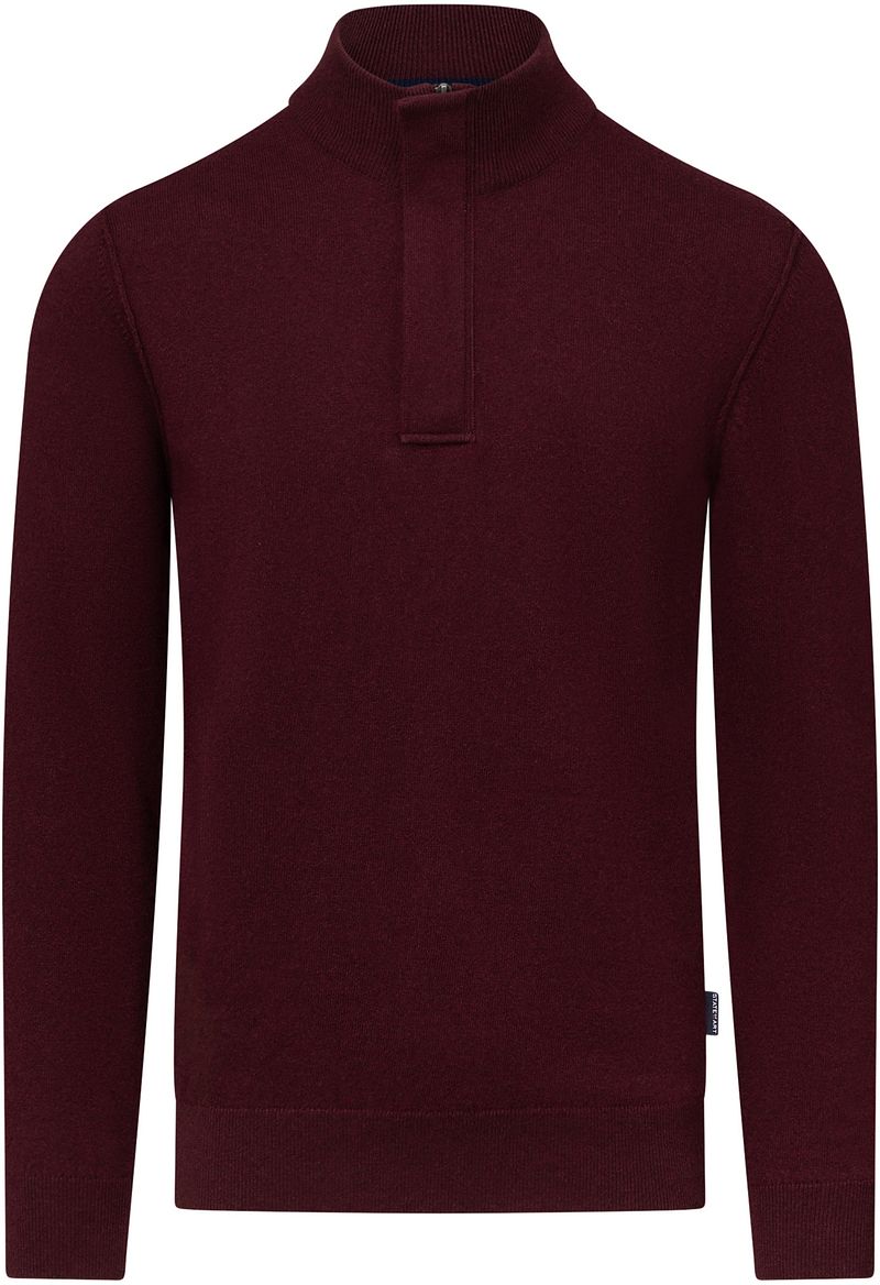 State Of Art Half Zip Pullover Wool Blend Burgundy - Größe XXL günstig online kaufen