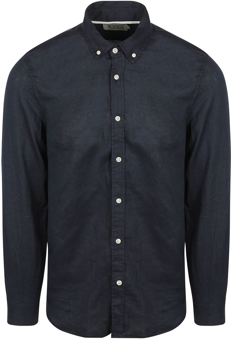 Scotch and Soda Leinenhemd Navy - Größe S