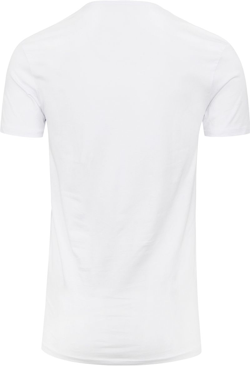 Garage Stretch Basic T-Shirt Weiß V-Ausschnitt - Größe S günstig online kaufen