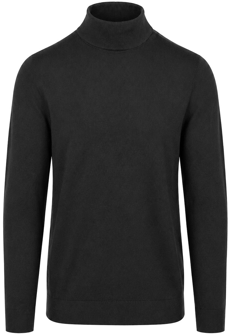 Suitable Compact Cotton Pullover Turtle Zwart