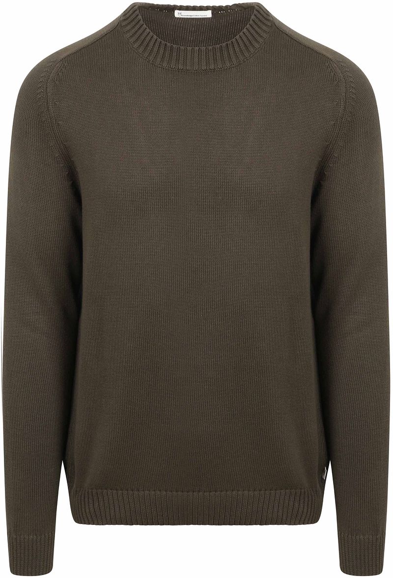 KnowledgeCotton Apparel Pullover Oliv - Größe XL