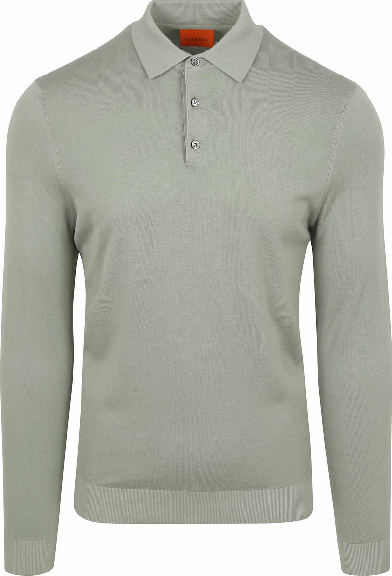 Suitable Compact Cotton Poloshirt Lichtgroen