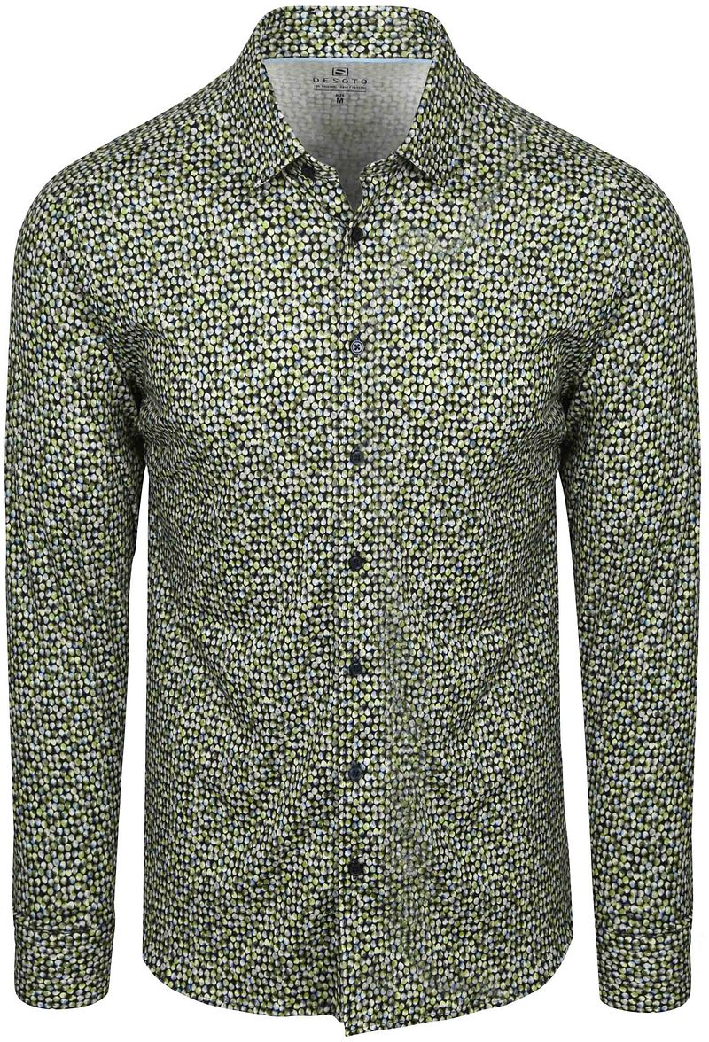 DESOTO Hemd Druck Grün - Größe XXL günstig online kaufen
