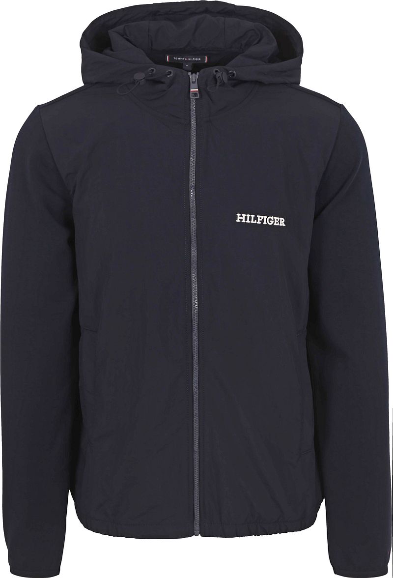 Tommy Hilfiger Strickjacke Struktur Navy  - Größe XL günstig online kaufen