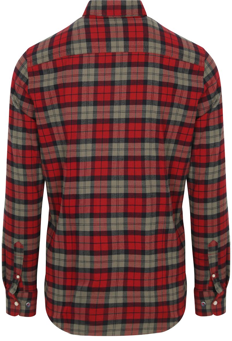 NZA Shirt Marcel Flannel Check Cherry Red - Größe XXL günstig online kaufen