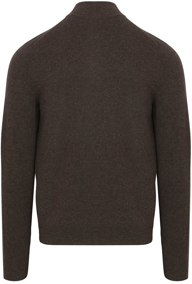 Steppin' Out Half Zip Pullover Merinowolle Braun - Größe M günstig online kaufen