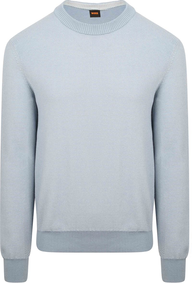 Boss Trui Klapok Blauw