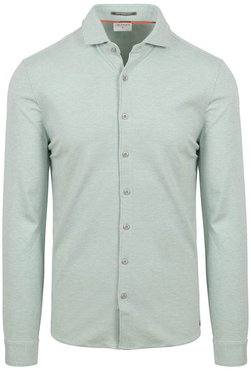 No Excess Jersey-Hemd Mintgrün - Größe XXL