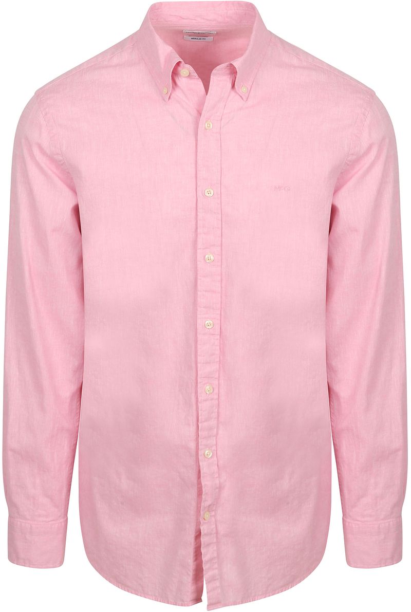 McGregor Overhemd Cotton Linen Roze