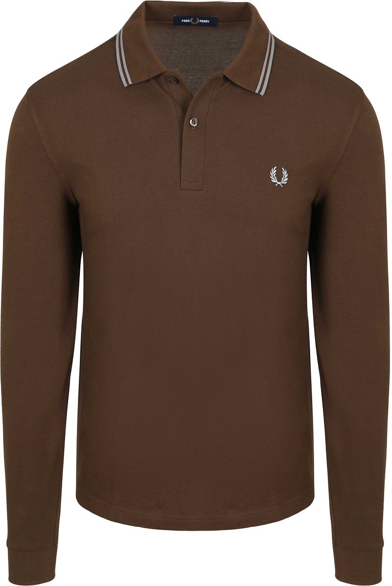 Fred Perry Langarm-Poloshirt Braun 49A - Größe XXL günstig online kaufen