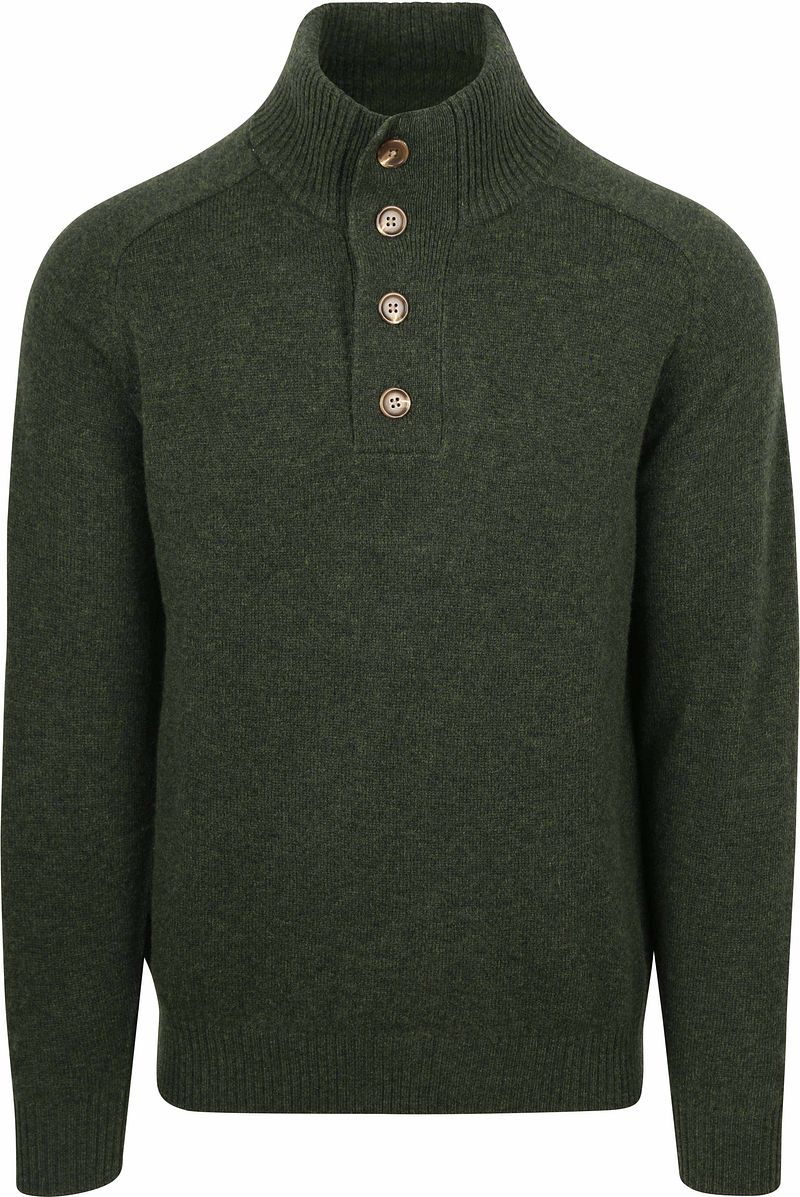 Steppin' Out Pullover Mocker Lammwolle Grün - Größe 3XL