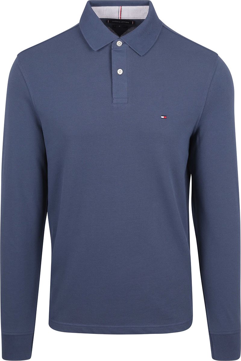 Tommy Hilfiger Longsleeve Polo Dunkelblau - Größe Xxl