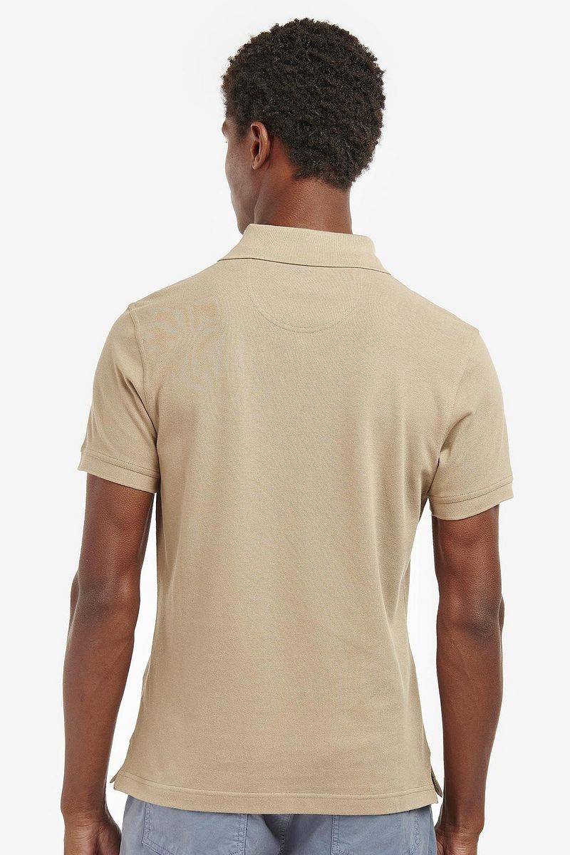 Barbour Tartan Pique Poloshirt Beige - Größe 3XL günstig online kaufen