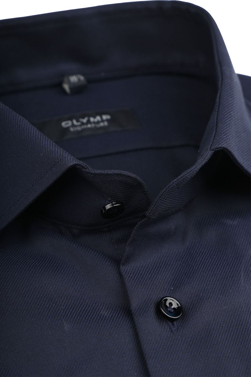 OLYMP Signature Hemd Twill Navy - Größe 45 günstig online kaufen
