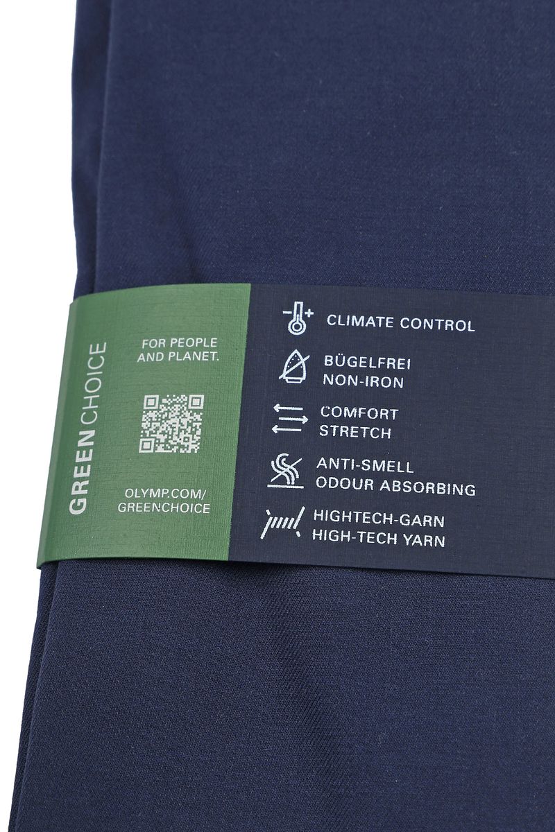 OLYMP Luxor Hemd 24/Seven Navy - Größe 44 günstig online kaufen