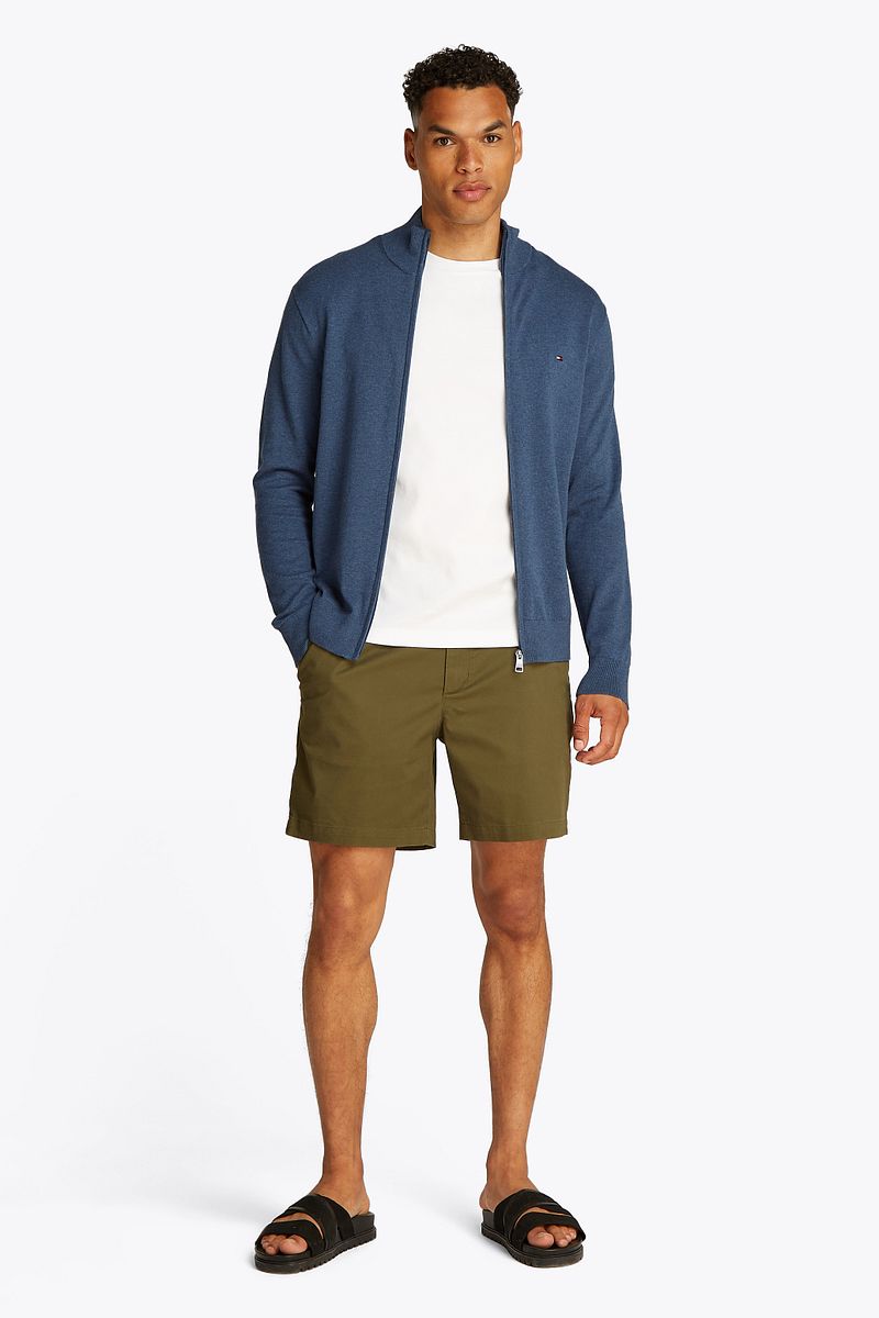 Tommy Hilfiger Strickjacke Zip Indigo - Größe L günstig online kaufen