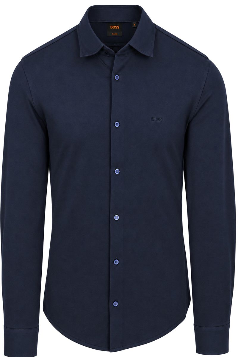 Boss Mysoft Overhemd Donkerblauw