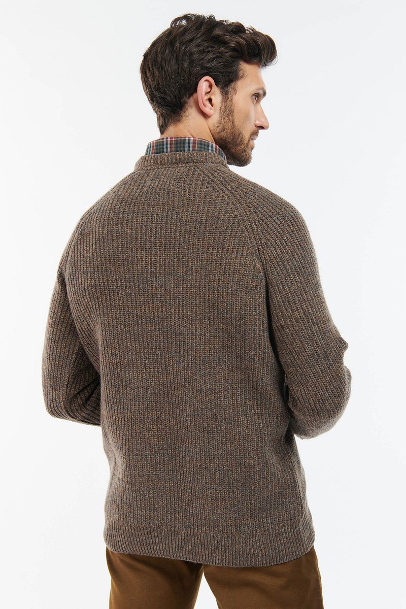 Barbour Pullover Lambswool Knitted Braun - Größe M günstig online kaufen