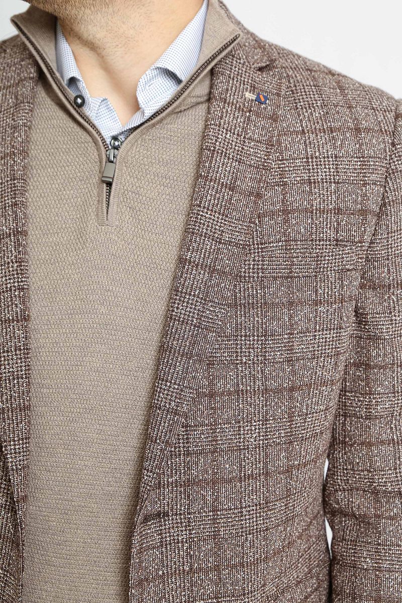 Suitable Blazer Heleen Karos Braun - Größe 50 günstig online kaufen