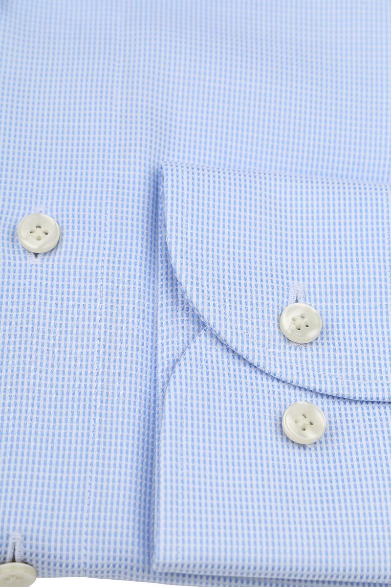 Profuomo Dobby Hemd Print Hellblau  - Größe 42 günstig online kaufen