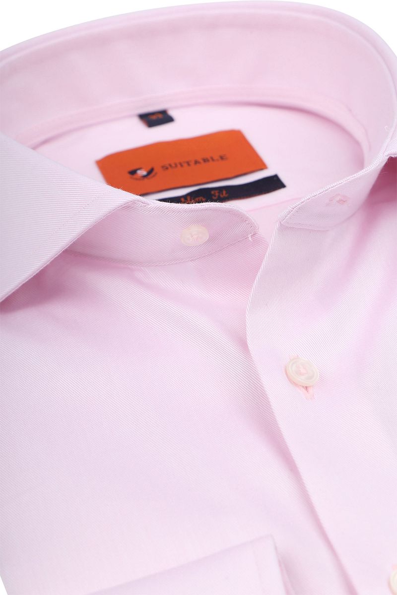 Suitable Hemd Twill Stretch Rosa - Größe 42 günstig online kaufen