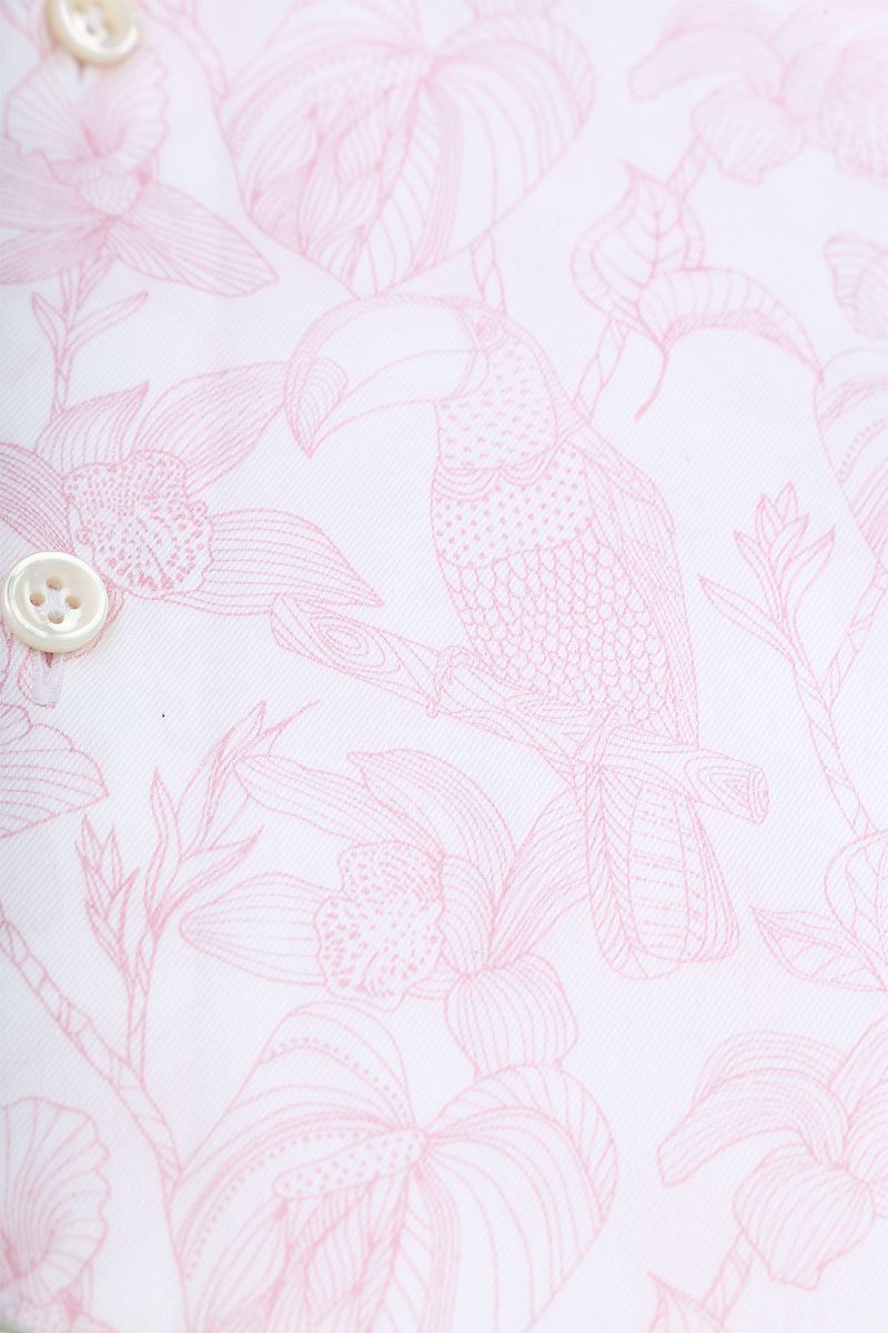 OLYMP Signature Twill Hemd Druck Hellrosa - Größe 41 günstig online kaufen