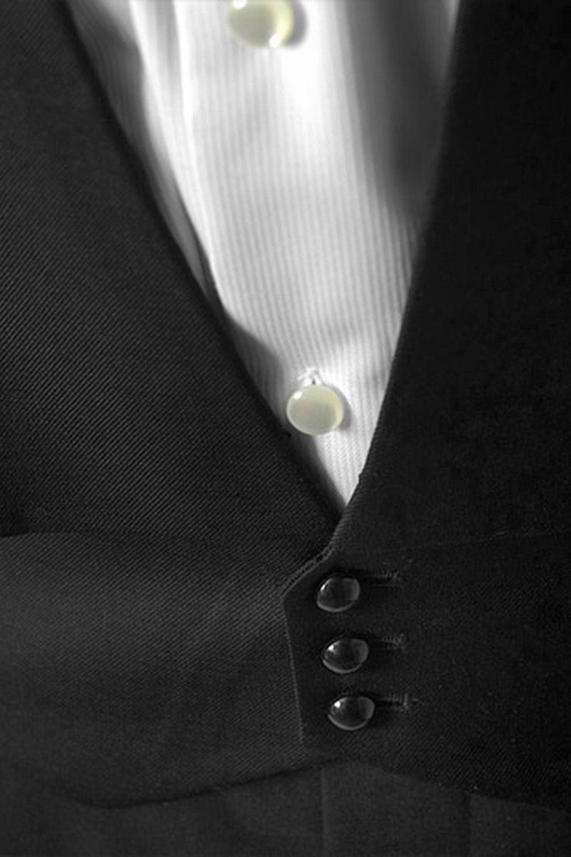 Schwarzer Frackanzug für Herren - 2-teiliger Frack mit Jacke und Hose - Mod günstig online kaufen