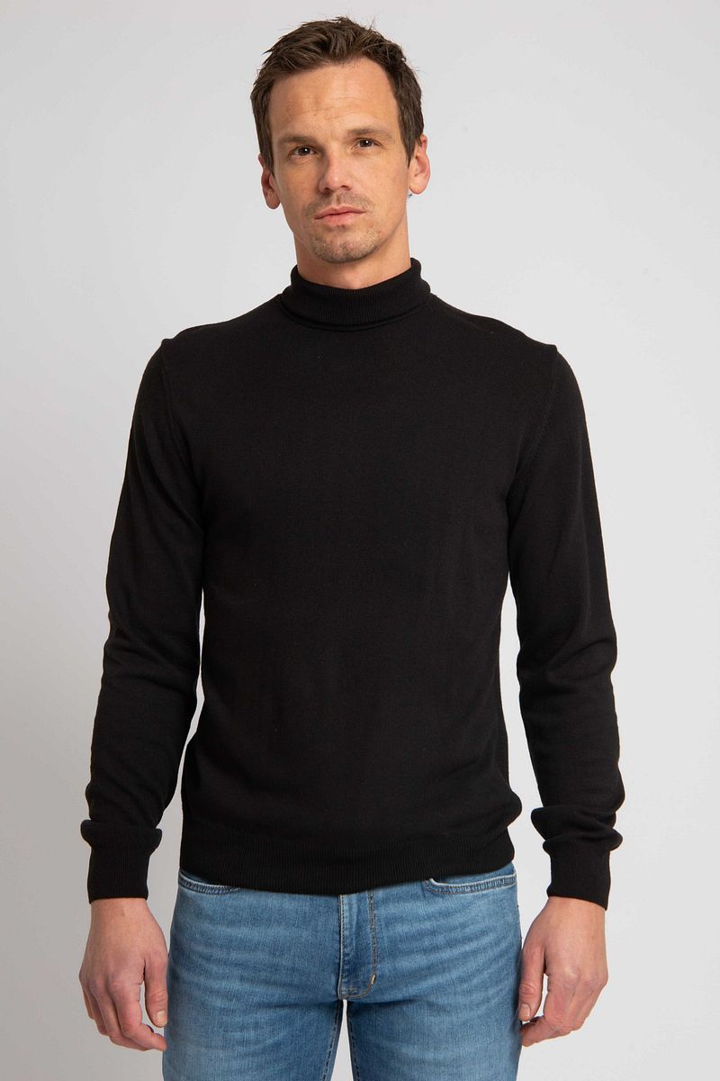 Suitable Ecotec Rollkragenpullover Schwarz - Größe S günstig online kaufen