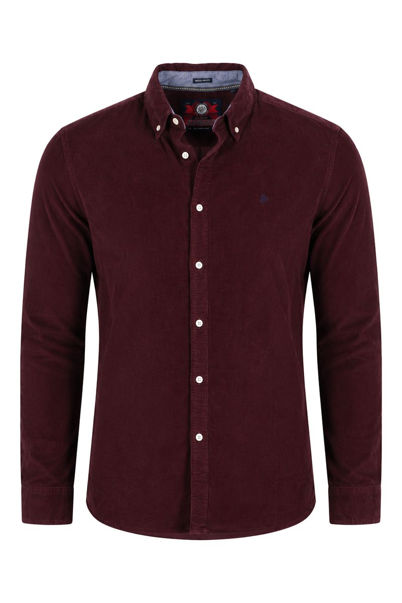 Superdry Shirt Classic Needle Corduroy Bordeaux