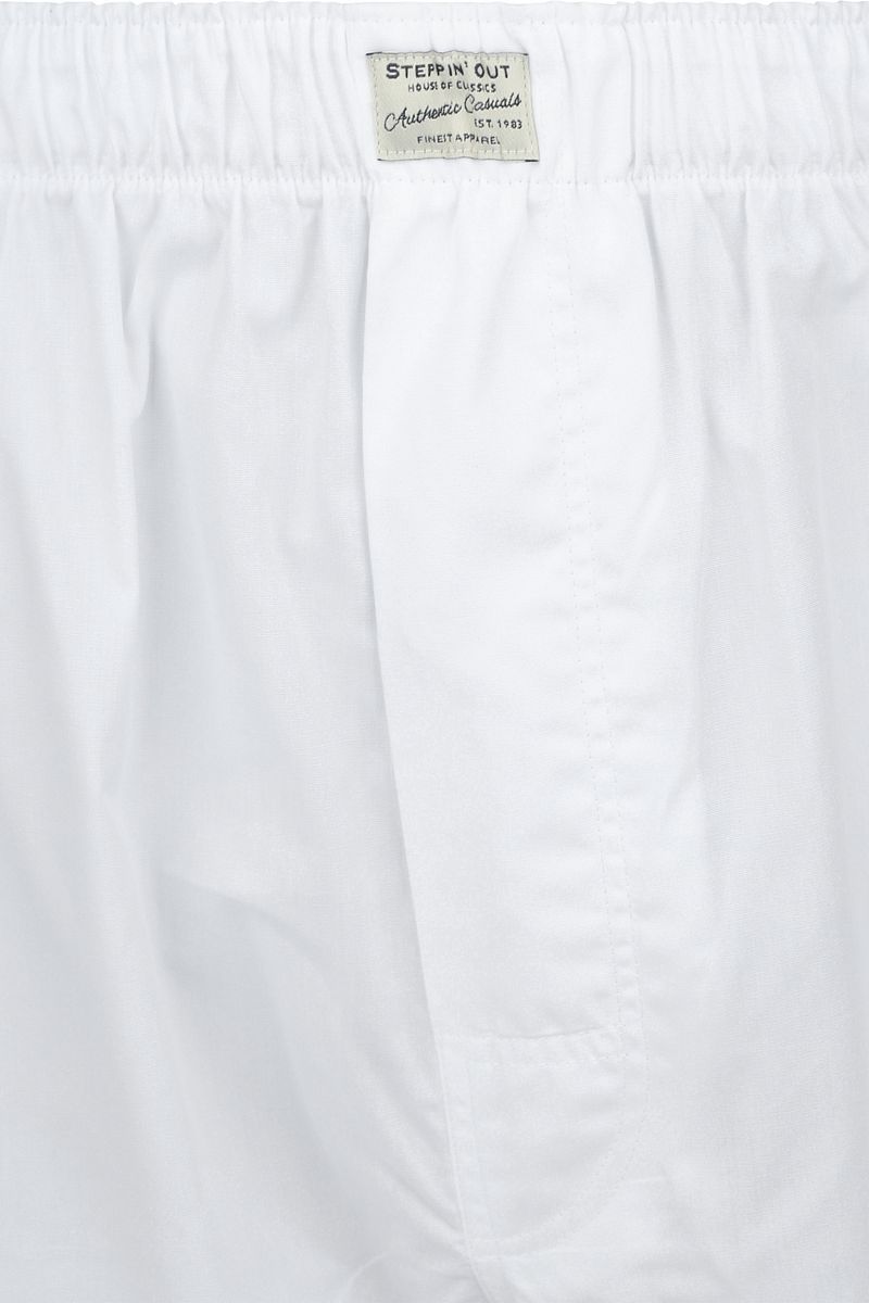 Steppin' Out Boxershort Solid Poplin Weiß - Größe S günstig online kaufen